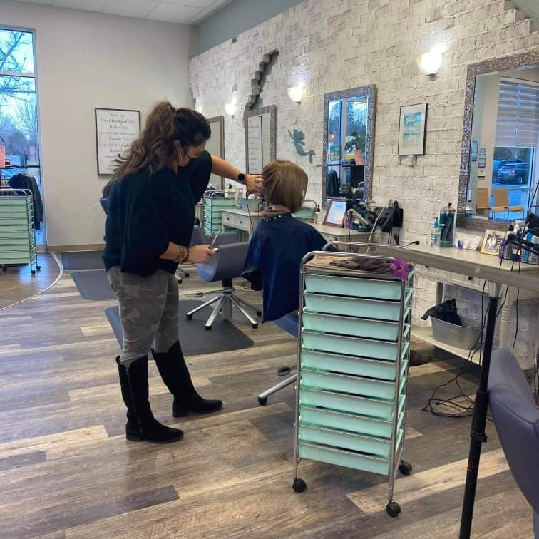 Coastal Roots Salon atmosphere and styling area