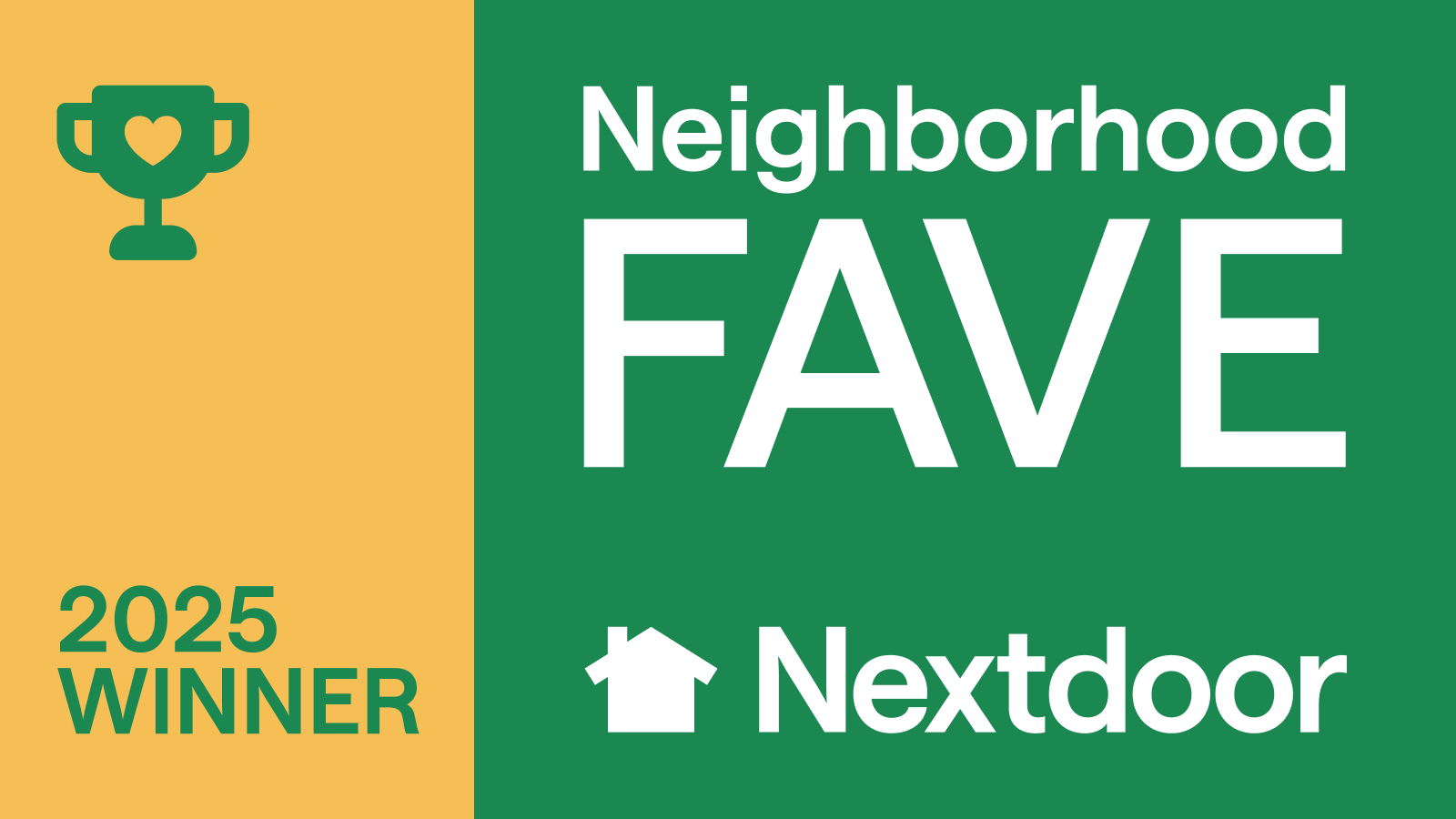 Nextdoor Neighborhood Favorite 2025 winner badge for Coastal Roots Hair Salon in Chesapeake VA