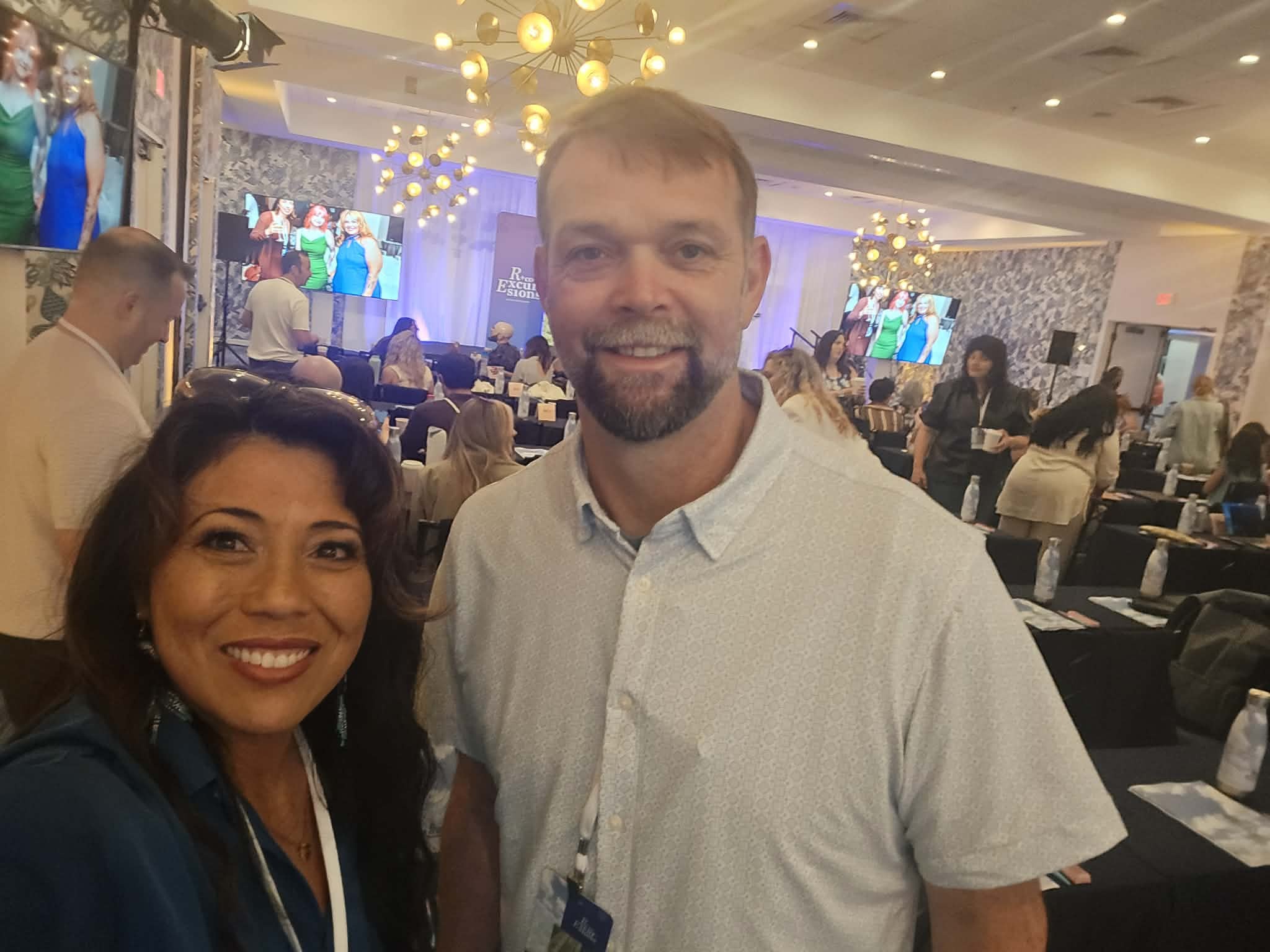 salon professionals networking at R+Co Excursion event – hair salon Chesapeake