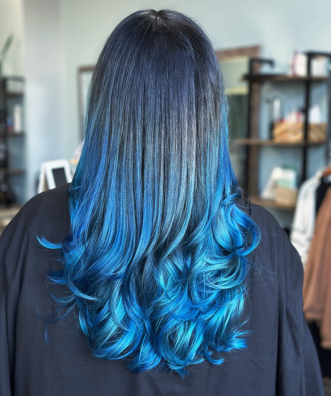 Coastal Roots salon hair transformation and styling
