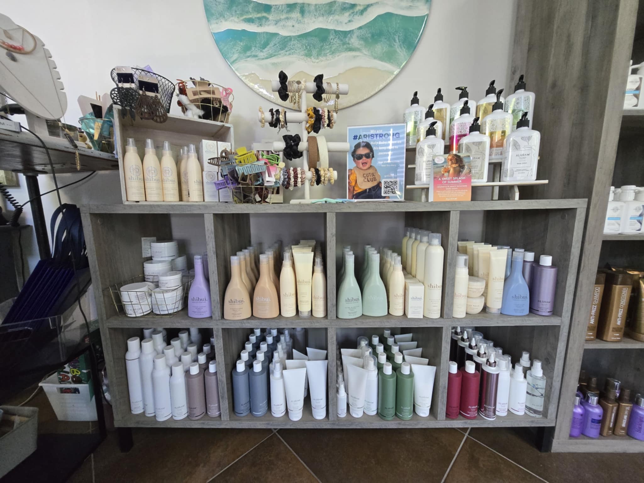 Professional salon products at Coastal Roots Salon